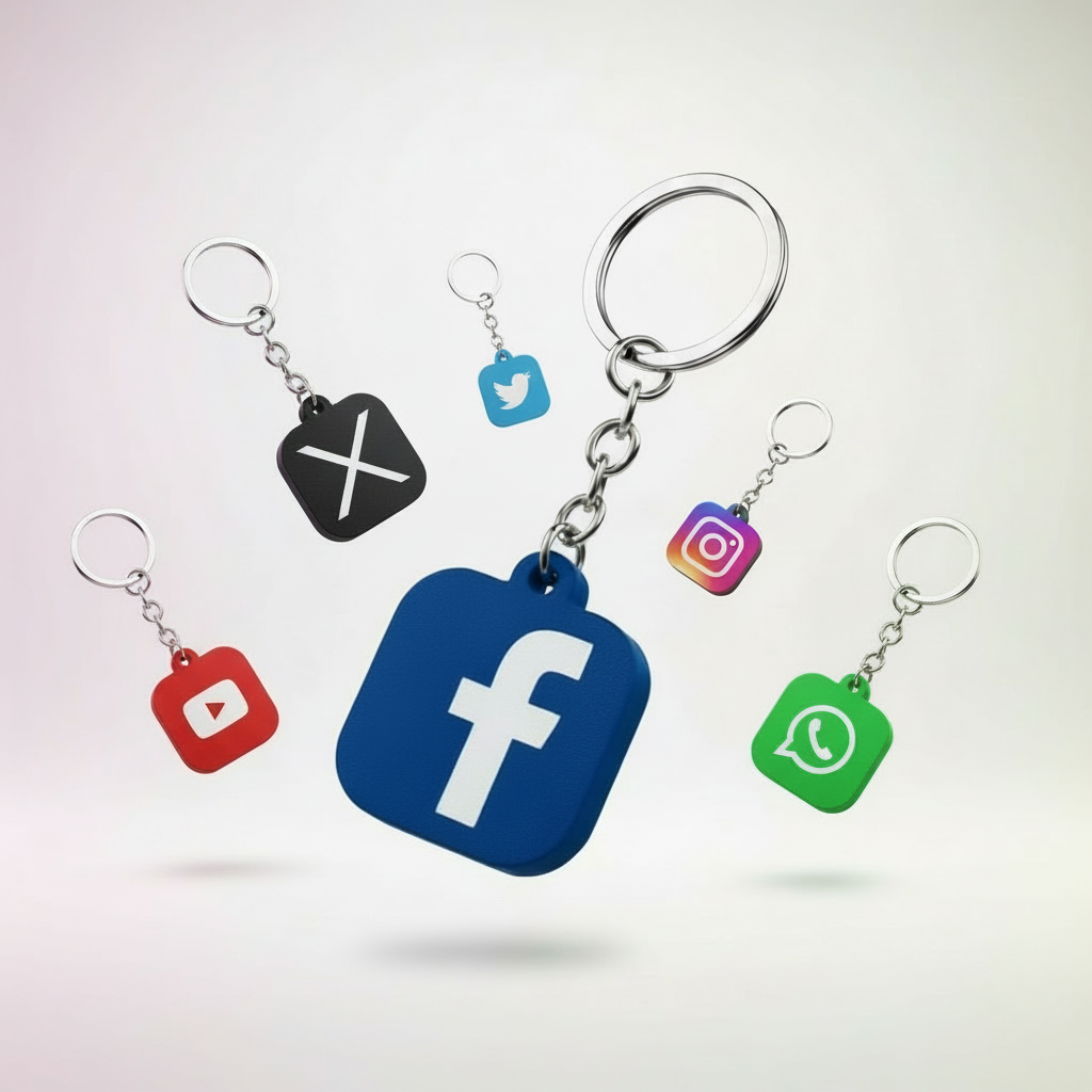Breloki NFC do social mediów