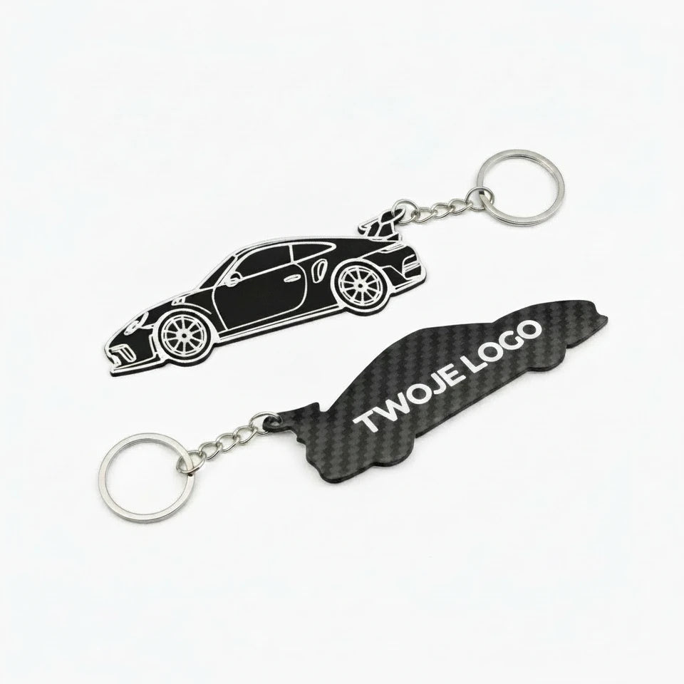 Brelok GT3RS Carbon z miejscem na logo firmy